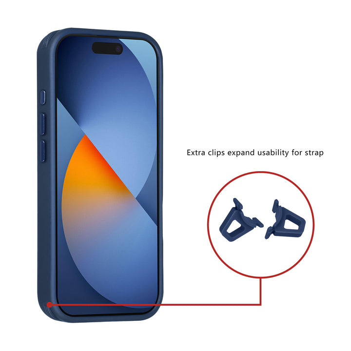 TUNIQ iPhone 17 Pro Backcover hoesje - Magsafe - Carbon Fiber - Shockproof - Blauw-Hoesjes-Ilumina Benelux