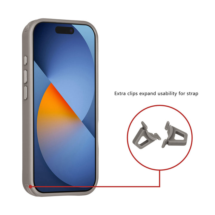 TUNIQ iPhone 17 Pro Backcover hoesje - Magsafe - Carbon Fiber - Shockproof - Grijs-Hoesjes-Ilumina Benelux