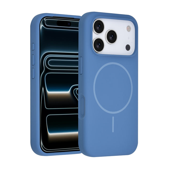 TUNIQ iPhone 17 Pro Backcover hoesje - Magsafe - Full Silicone - Blauw-Hoesjes-Ilumina Benelux