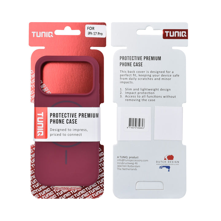 TUNIQ iPhone 17 Pro Backcover hoesje - Magsafe - Full Silicone - Paars-Hoesjes-Ilumina Benelux