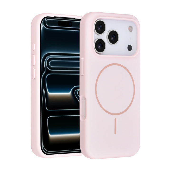 TUNIQ iPhone 17 Pro Backcover hoesje - Magsafe - Full Silicone - Roze-Hoesjes-Ilumina Benelux