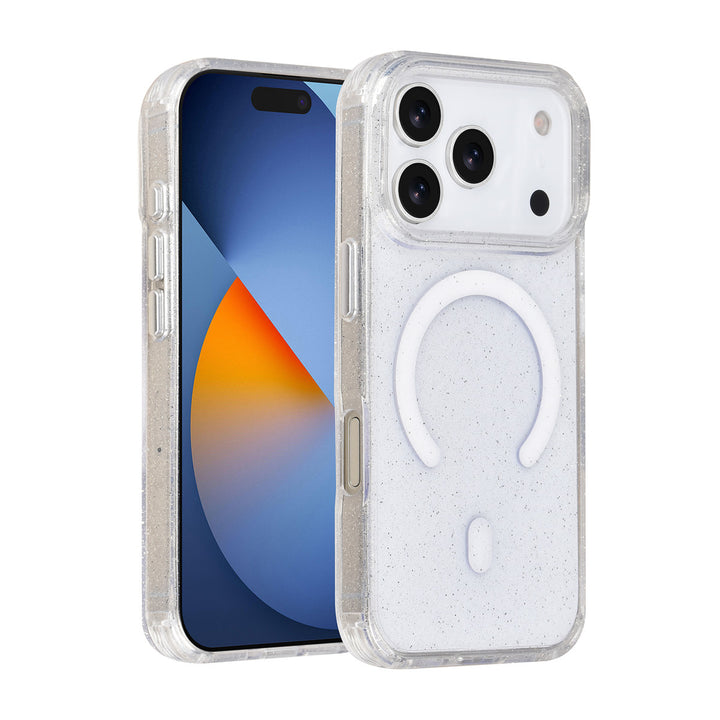 TUNIQ iPhone 17 Pro Backcover hoesje - Magsafe - Glitter - Hanger - Transparant-Hoesjes-Ilumina Benelux