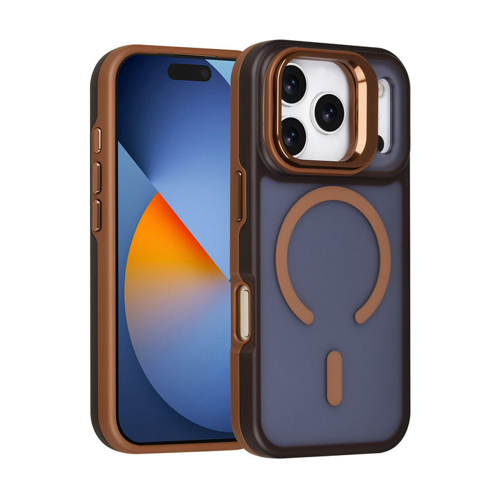 TUNIQ iPhone 17 Pro Backcover hoesje - Magsafe - With Camera Stand - Goud-Hoesjes-Ilumina Benelux