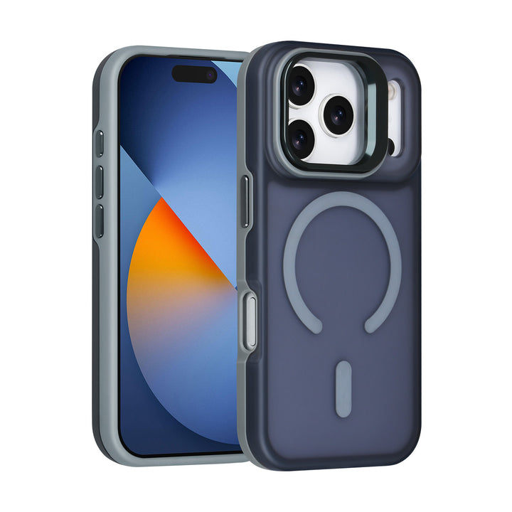 TUNIQ iPhone 17 Pro Backcover hoesje - Magsafe - With Camera Stand - Grijs-Hoesjes-Ilumina Benelux
