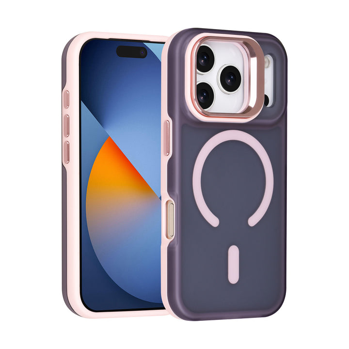 TUNIQ iPhone 17 Pro Backcover hoesje - Magsafe - With Camera Stand - Roze-Hoesjes-Ilumina Benelux