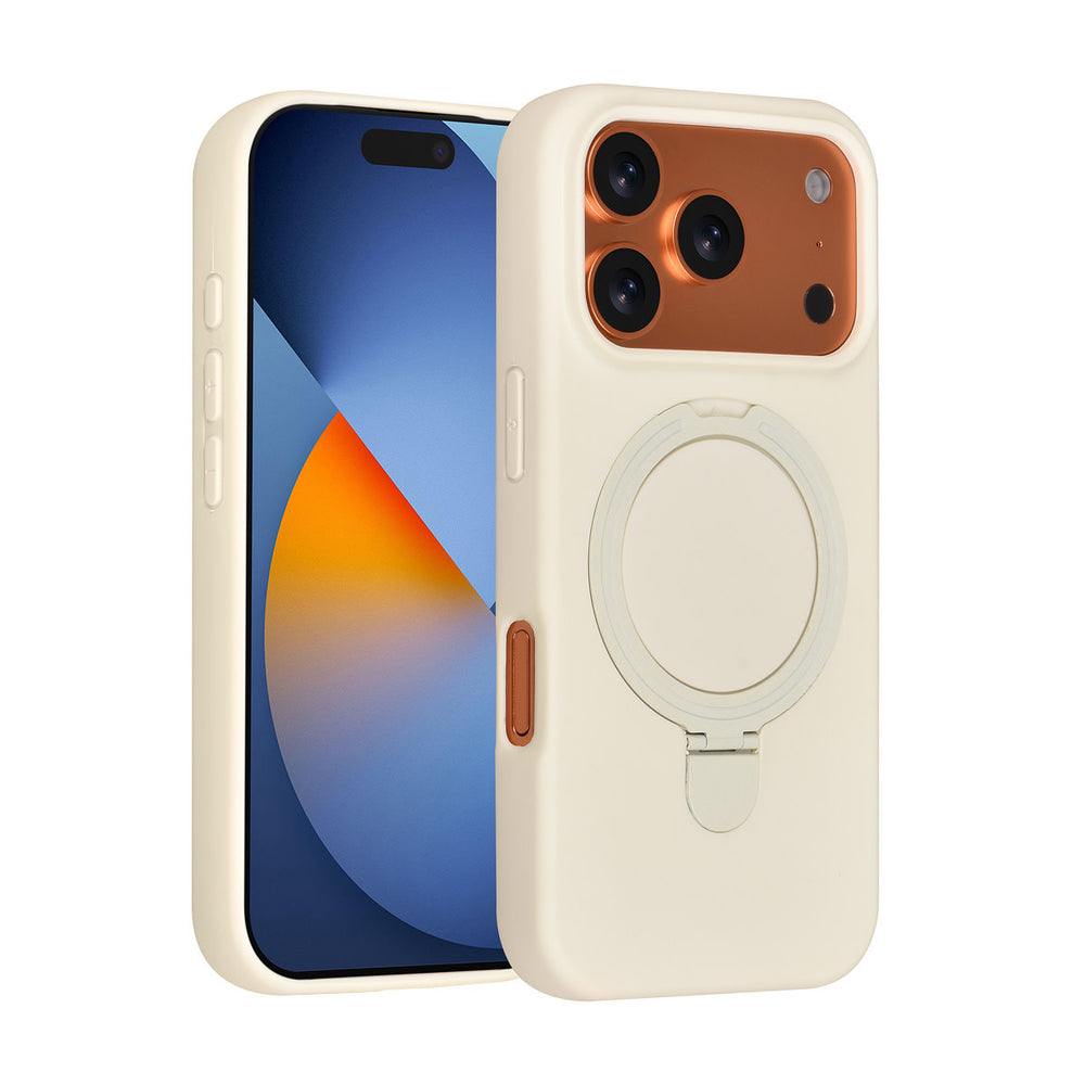 TUNIQ iPhone 17 Pro Backcover hoesje - Magsafe With Ring Stand - Hanger - Antique White-Hoesjes-Ilumina Benelux