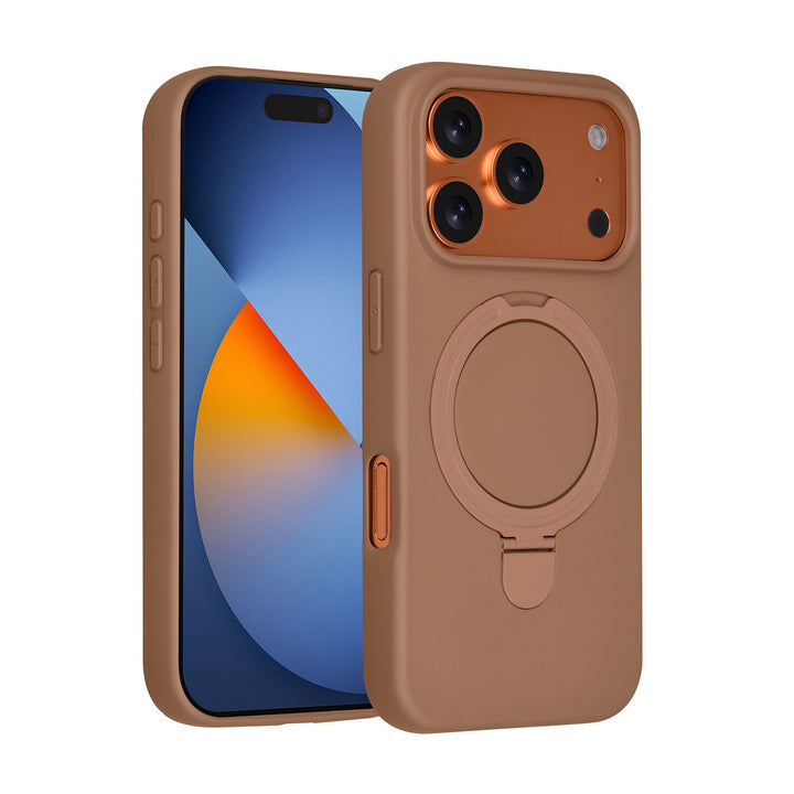 TUNIQ iPhone 17 Pro Backcover hoesje - Magsafe With Ring Stand - Hanger - Desert Brown-Hoesjes-Ilumina Benelux