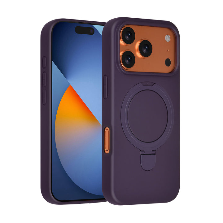 TUNIQ iPhone 17 Pro Backcover hoesje - Magsafe With Ring Stand - Hanger - Grape Purple-Hoesjes-Ilumina Benelux