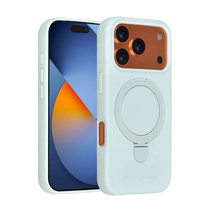 TUNIQ iPhone 17 Pro Backcover hoesje - Magsafe With Ring Stand - Hanger - Mint Green-Hoesjes-Ilumina Benelux