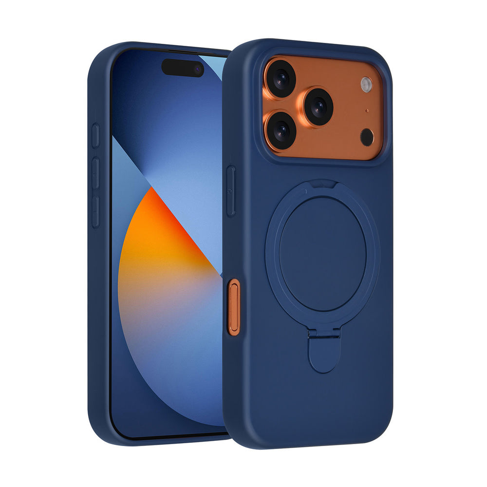 TUNIQ iPhone 17 Pro Backcover hoesje - Magsafe With Ring Stand - Hanger - Navy Blue-Hoesjes-Ilumina Benelux