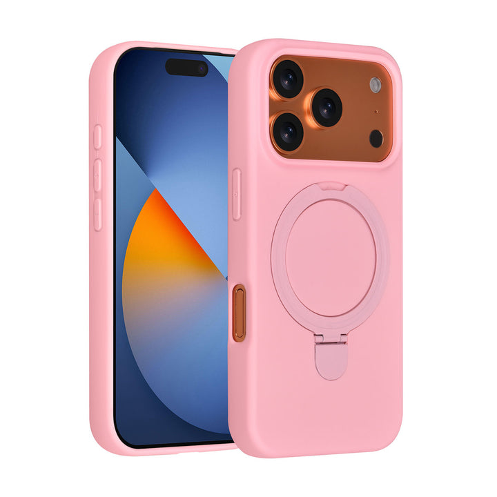 TUNIQ iPhone 17 Pro Backcover hoesje - Magsafe With Ring Stand - Hanger - Sakura Pink-Hoesjes-Ilumina Benelux