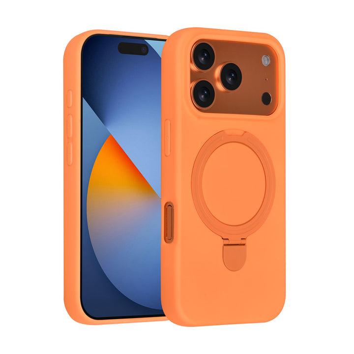 TUNIQ iPhone 17 Pro Backcover hoesje - Magsafe With Ring Stand - Hanger - Tangerine Orange-Hoesjes-Ilumina Benelux