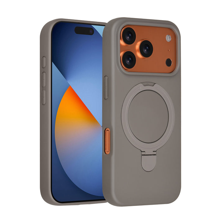 TUNIQ iPhone 17 Pro Backcover hoesje - Magsafe With Ring Stand - Hanger - Titanium Grey-Hoesjes-Ilumina Benelux