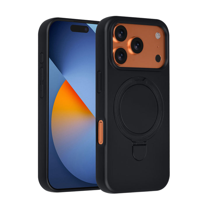 TUNIQ iPhone 17 Pro Backcover hoesje - Magsafe With Ring Stand - Hanger - Zwart-Hoesjes-Ilumina Benelux
