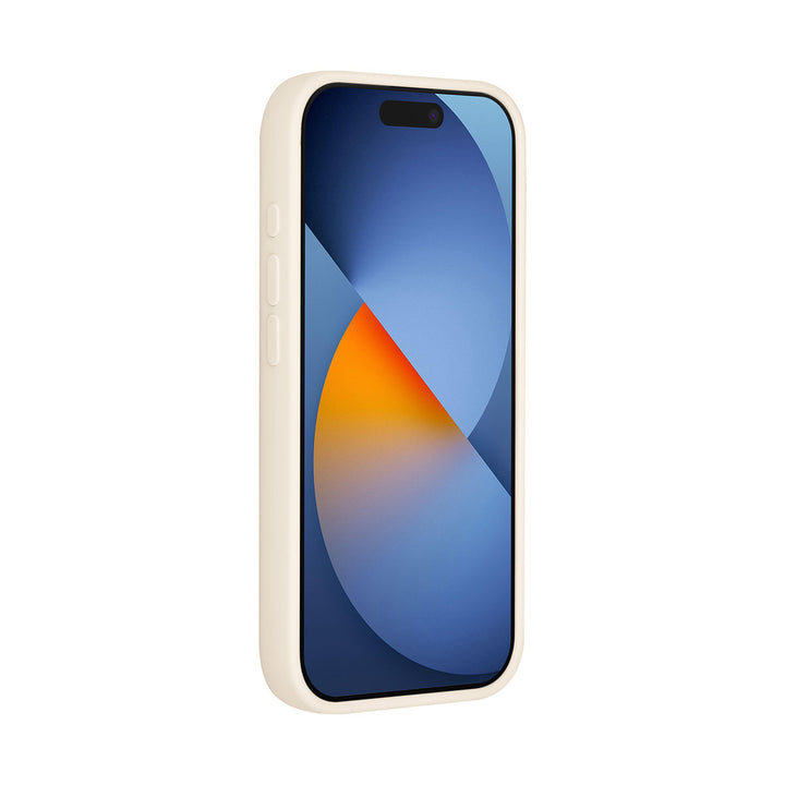 TUNIQ iPhone 17 Pro Backcover hoesje - Premium Liquid Silicon - Beige-Hoesjes-Ilumina Benelux