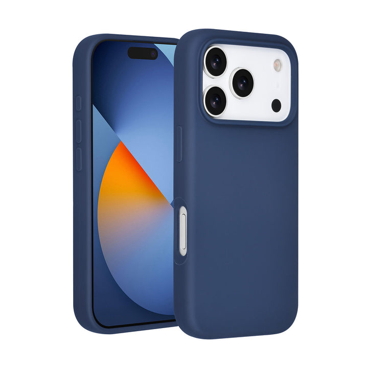 TUNIQ iPhone 17 Pro Backcover hoesje - Premium Liquid Silicon - DonkerBlauw-Hoesjes-Ilumina Benelux