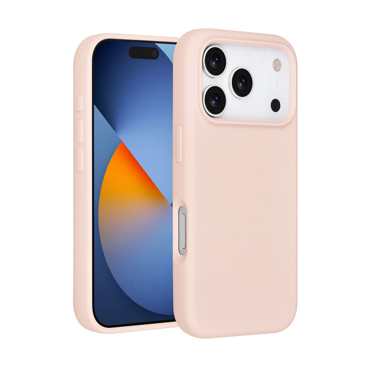 TUNIQ iPhone 17 Pro Backcover hoesje - Premium Liquid Silicon - Roze-Hoesjes-Ilumina Benelux