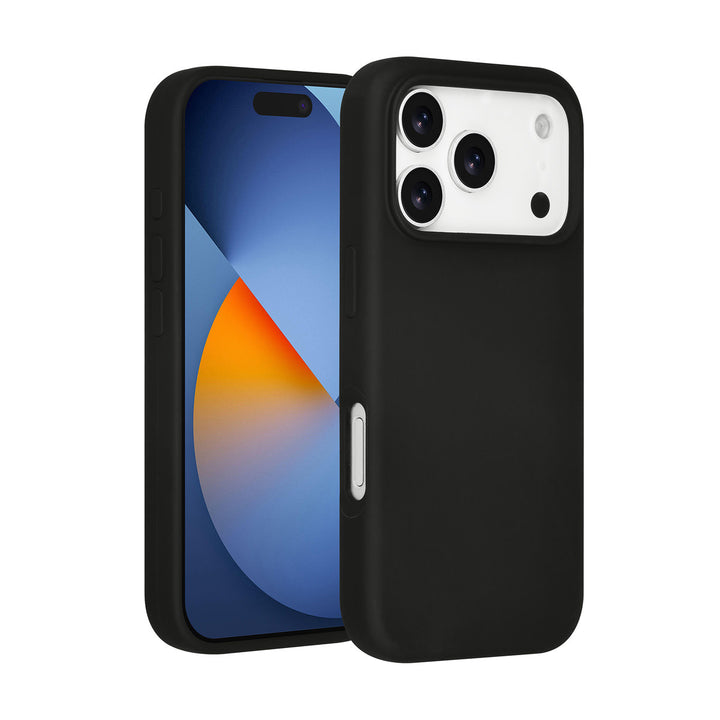 TUNIQ iPhone 17 Pro Backcover hoesje - Premium Liquid Silicon - Zwart-Hoesjes-Ilumina Benelux