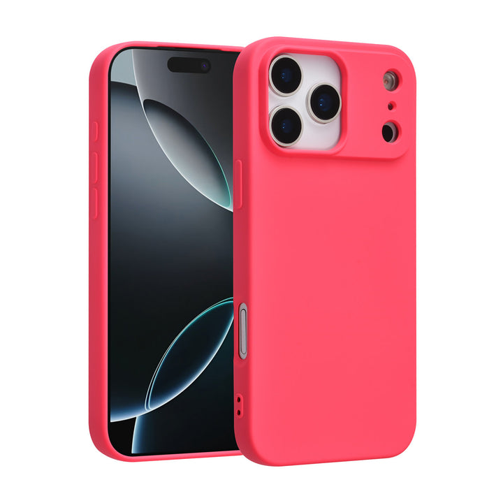 TUNIQ iPhone 17 Pro Max Backcover hoesje - Felroze-Hoesjes-Ilumina Benelux
