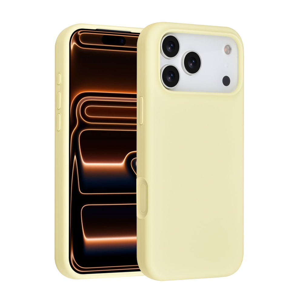 TUNIQ iPhone 17 Pro Max Backcover hoesje - Full Silicone - Geel-Hoesjes-Ilumina Benelux