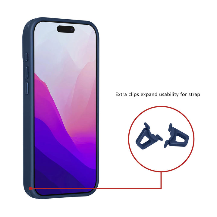 TUNIQ iPhone 17 Pro Max Backcover hoesje - Magsafe - Carbon Fiber - Shockproof - Blauw-Hoesjes-Ilumina Benelux