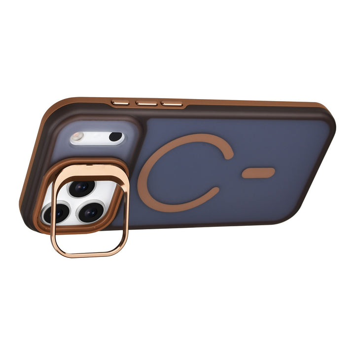 TUNIQ iPhone 17 Pro Max Backcover hoesje - Magsafe - With Camera Stand - Goud-Hoesjes-Ilumina Benelux