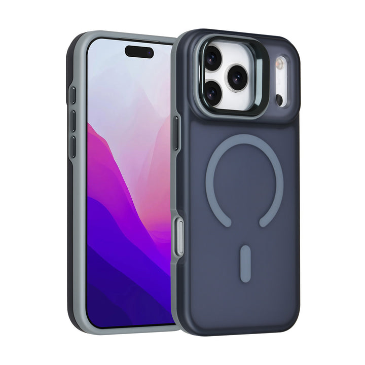 TUNIQ iPhone 17 Pro Max Backcover hoesje - Magsafe - With Camera Stand - Grijs-Hoesjes-Ilumina Benelux