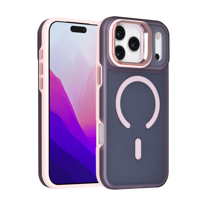 TUNIQ iPhone 17 Pro Max Backcover hoesje - Magsafe - With Camera Stand - Roze-Hoesjes-Ilumina Benelux