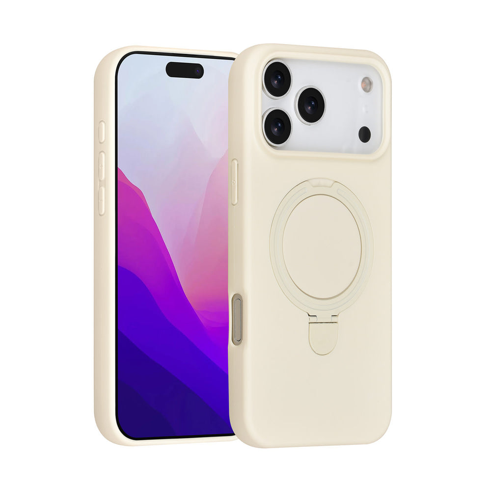 TUNIQ iPhone 17 Pro Max Backcover hoesje - Magsafe With Ring Stand - Hanger - Antique White-Hoesjes-Ilumina Benelux