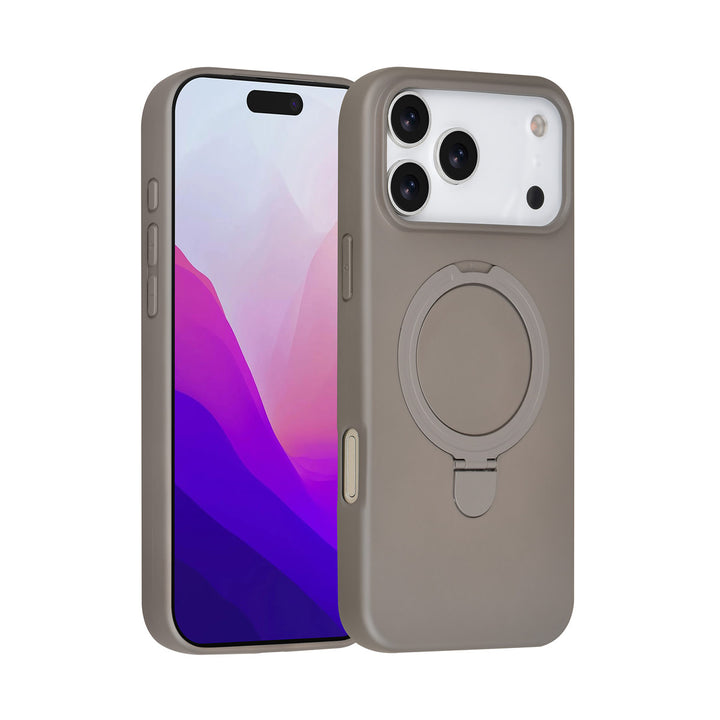 TUNIQ iPhone 17 Pro Max Backcover hoesje - Magsafe With Ring Stand - Hanger - Titanium Grey-Hoesjes-Ilumina Benelux