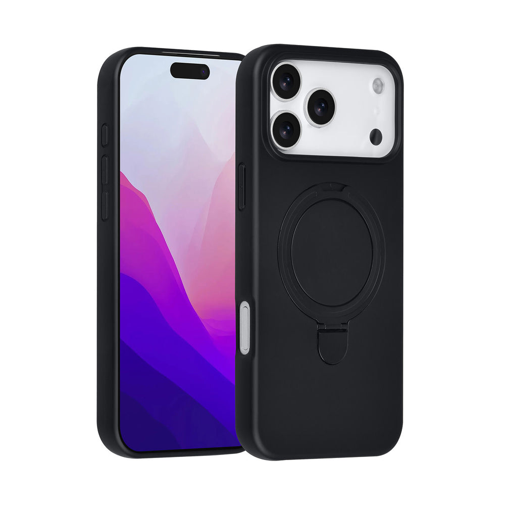 TUNIQ iPhone 17 Pro Max Backcover hoesje - Magsafe With Ring Stand - Hanger - Zwart-Hoesjes-Ilumina Benelux