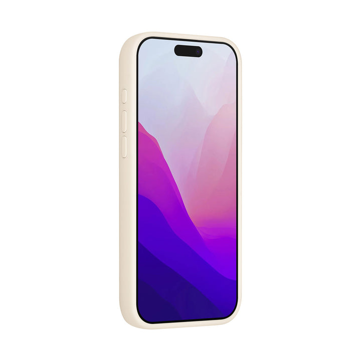 TUNIQ iPhone 17 Pro Max Backcover hoesje - Premium Liquid Silicon - Beige-Hoesjes-Ilumina Benelux