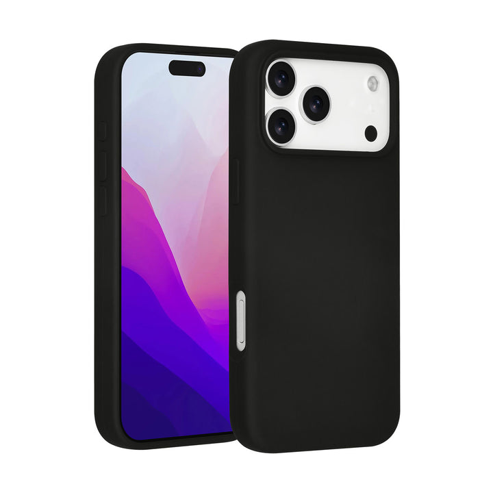 TUNIQ iPhone 17 Pro Max Backcover hoesje - Premium Liquid Silicon - Zwart-Hoesjes-Ilumina Benelux