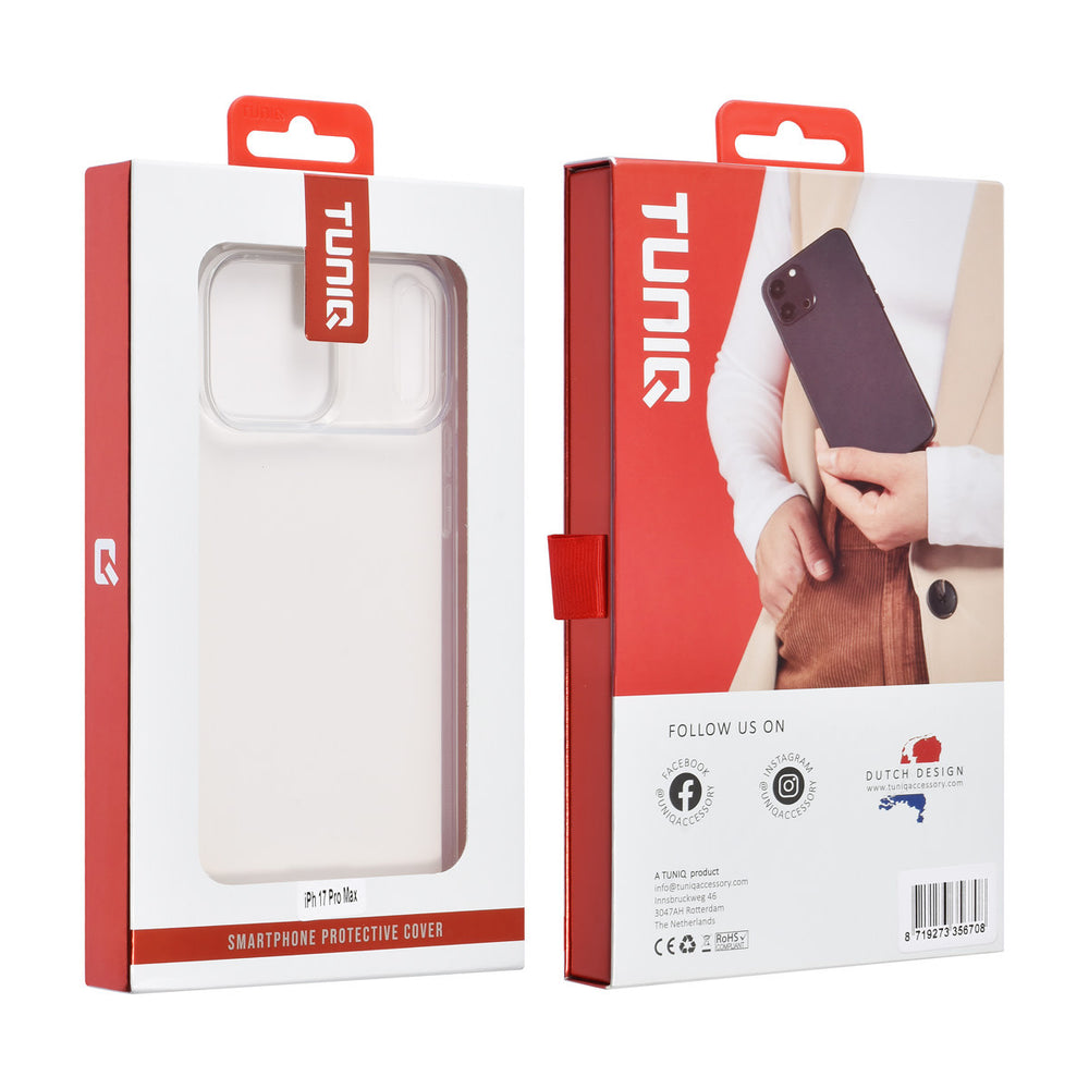 TUNIQ iPhone 17 Pro Max Backcover hoesje - Transparant-Hoesjes-Ilumina Benelux