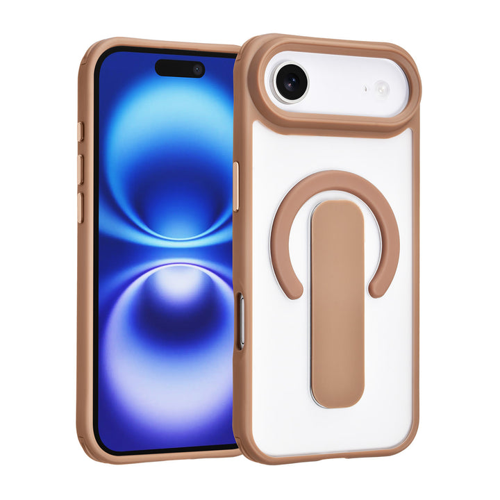 TUNIQ iPhone Air Backcover hoesje - Built-in Ring Stand - Antishock - Goud-Hoesjes-Ilumina Benelux