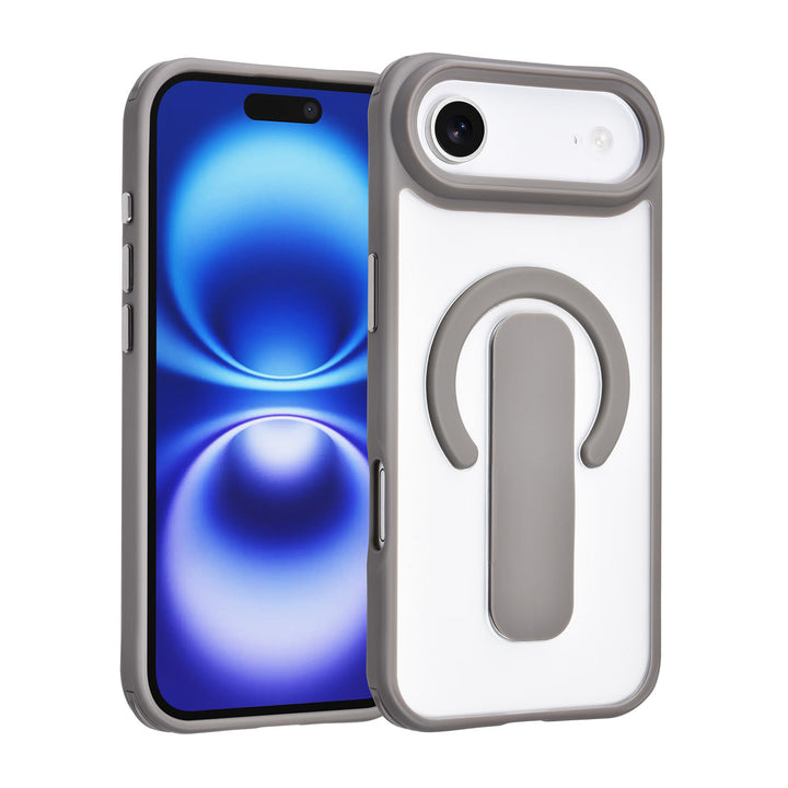TUNIQ iPhone Air Backcover hoesje - Built-in Ring Stand - Antishock - Grijs-Hoesjes-Ilumina Benelux