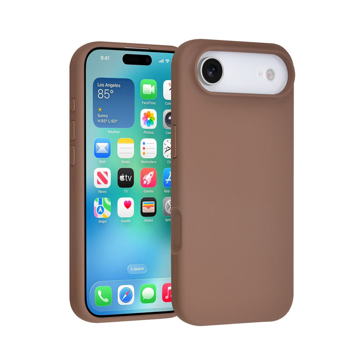 TUNIQ iPhone Air Backcover hoesje - Full Silicone - Bruin-Hoesjes-Ilumina Benelux