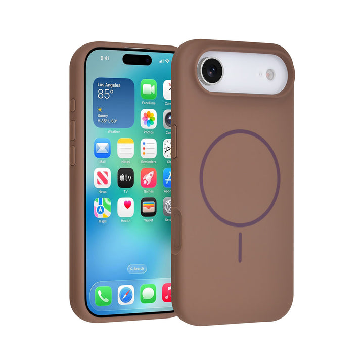 TUNIQ iPhone Air Backcover hoesje - Magsafe - Full Silicone - Bruin-Hoesjes-Ilumina Benelux