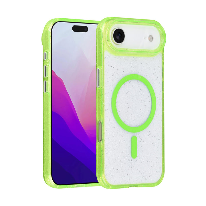 TUNIQ iPhone Air Backcover hoesje - Magsafe - Glitter - Hanger - Groen-Hoesjes-Ilumina Benelux