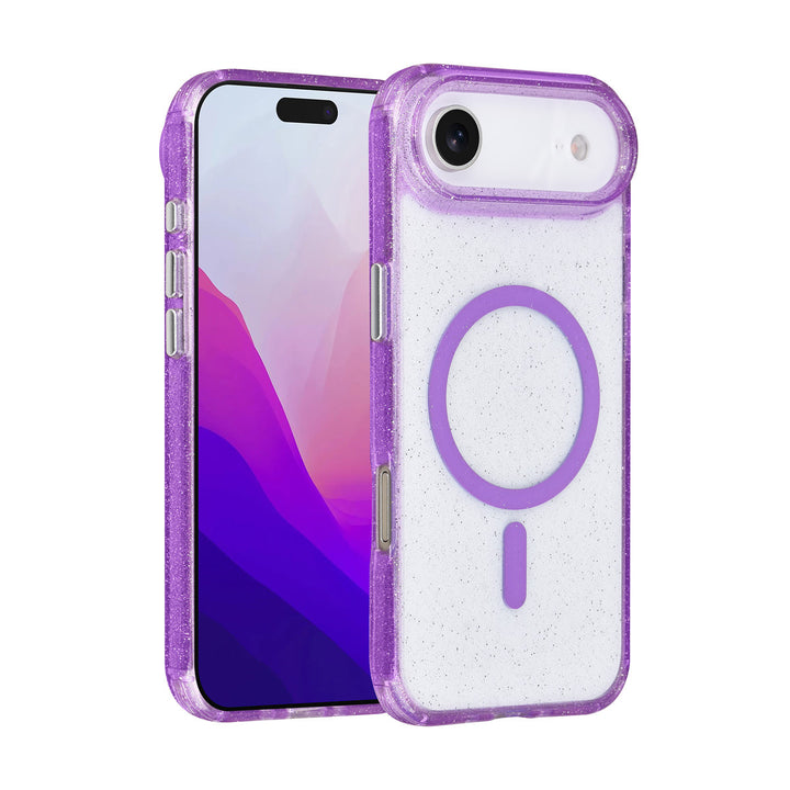 TUNIQ iPhone Air Backcover hoesje - Magsafe - Glitter - Hanger - Paars-Hoesjes-Ilumina Benelux