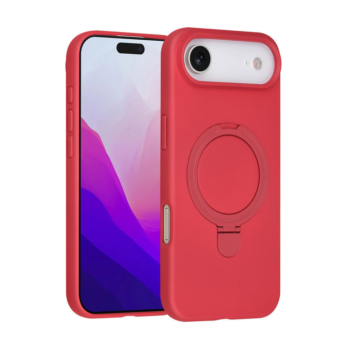 TUNIQ iPhone Air Backcover hoesje - Magsafe With Ring Stand - Hanger - Cherry Red-Hoesjes-Ilumina Benelux