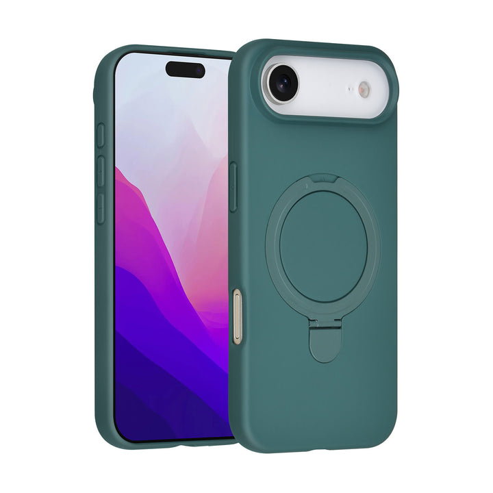 TUNIQ iPhone Air Backcover hoesje - Magsafe With Ring Stand - Hanger - DonkerGroen-Hoesjes-Ilumina Benelux