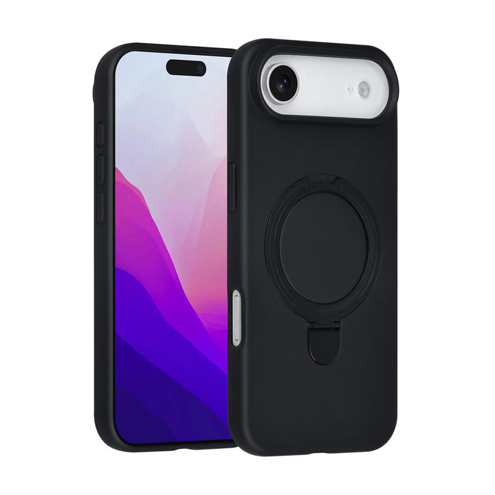 TUNIQ iPhone Air Backcover hoesje - Magsafe With Ring Stand - Hanger - Zwart-Hoesjes-Ilumina Benelux