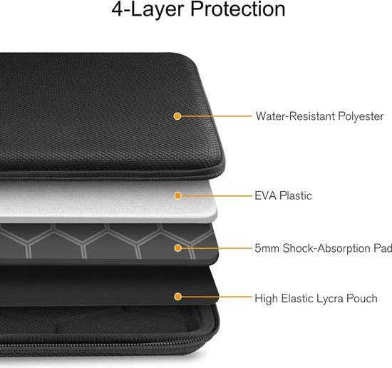 Tablet Sleeve Case 12 tot 13 inch - Portfolio Case - Draagtas Tablet hoesje met Accessoires Compartiment-Tablethoesjes-Ilumina Benelux