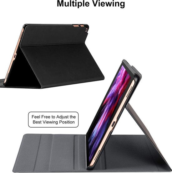 Tablethoes met Bluetooth Toetsenbord – Geschikt voor Samsung Galaxy Tab A 10.1 T580/T585N – Keyboard Case – Standfunctie – Zwart-Tablethoesjes-Ilumina Benelux