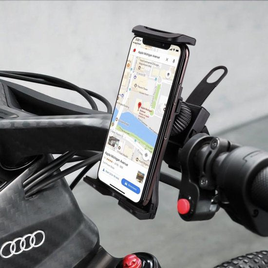 Tablethouder fiets – Stuurhouder – 360° draaibaar – 4-11 inch tablet & smartphone – Zwart-Tablethouder-Ilumina Benelux