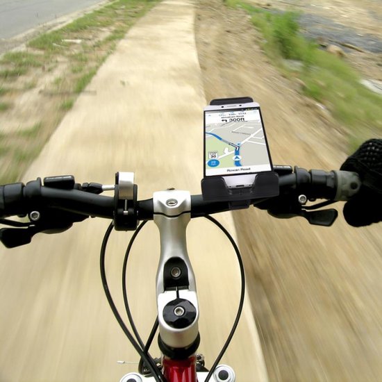 Tablethouder fiets – Stuurhouder – 360° draaibaar – 4-11 inch tablet & smartphone – Zwart-Tablethouder-Ilumina Benelux