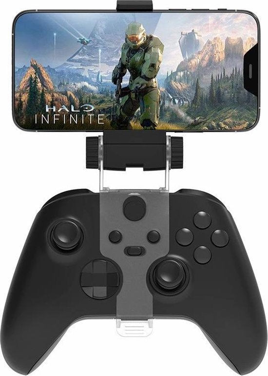 Telefoonhouder – Controller Clip – Geschikt voor Xbox One/Series S/X Controller – Verstelbaar – Zwart-Controller kit-Ilumina Benelux