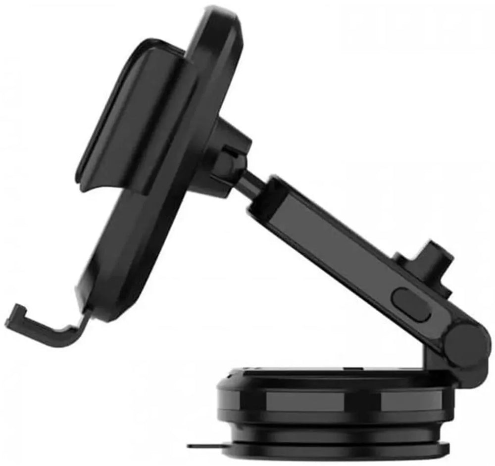 Telefoonhouder auto – 15W Qi draadloze oplader – Zuignap voorruit & dashboard – Universeel – Zwart-Ilumina Benelux