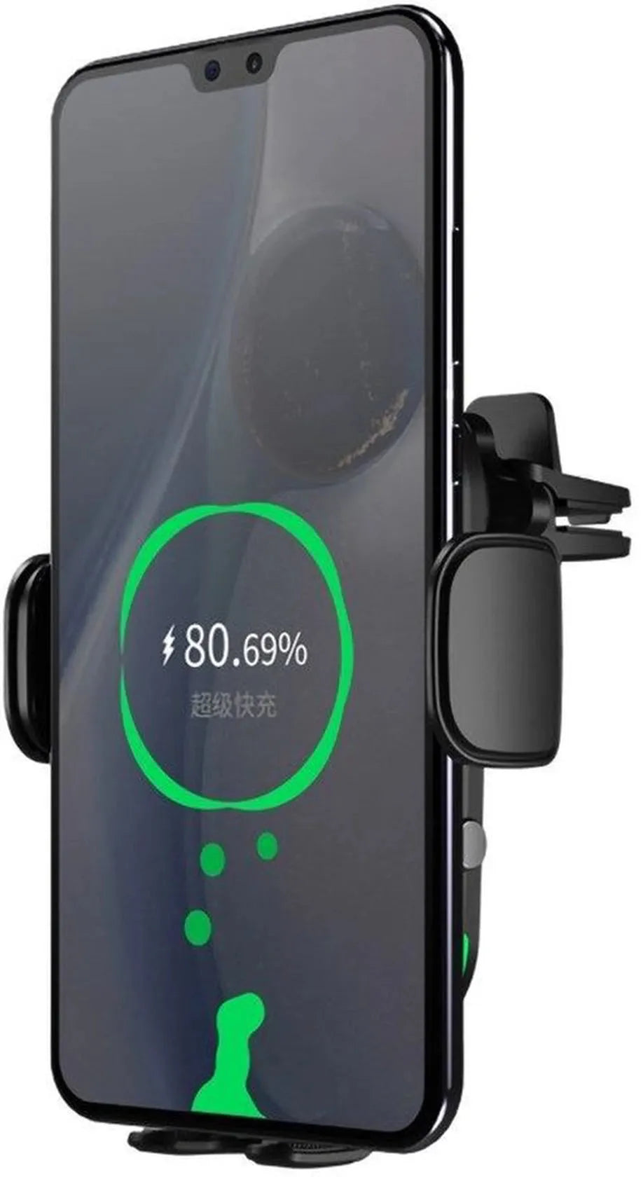 Telefoonhouder auto – Dashboard/Ventilatierooster/Voorruit – 15W draadloze oplader – Gravity klem – Zwart-Ilumina Benelux